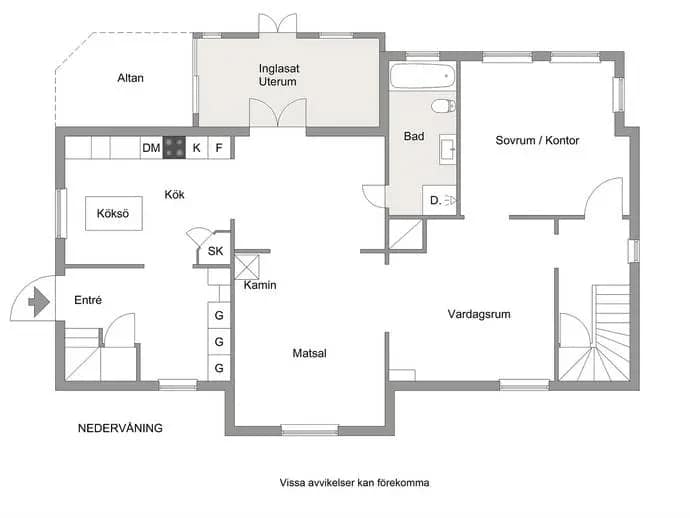 Floor plan for Parkvägen 27