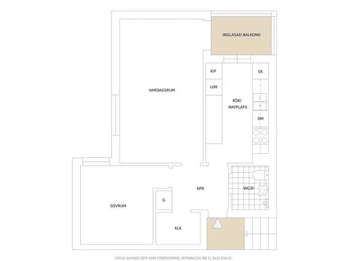 Floor plan for Guldbrandsgatan 2