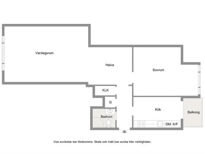 Floor plan for Carl Herslowsgatan 11C