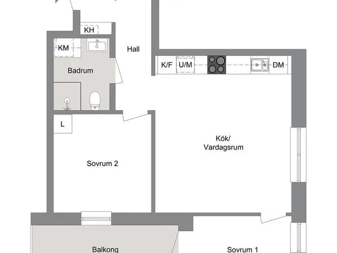 Planritning för Mäldgatan 14