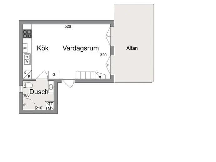 Planritning för Tant Gredelins Väg 39C