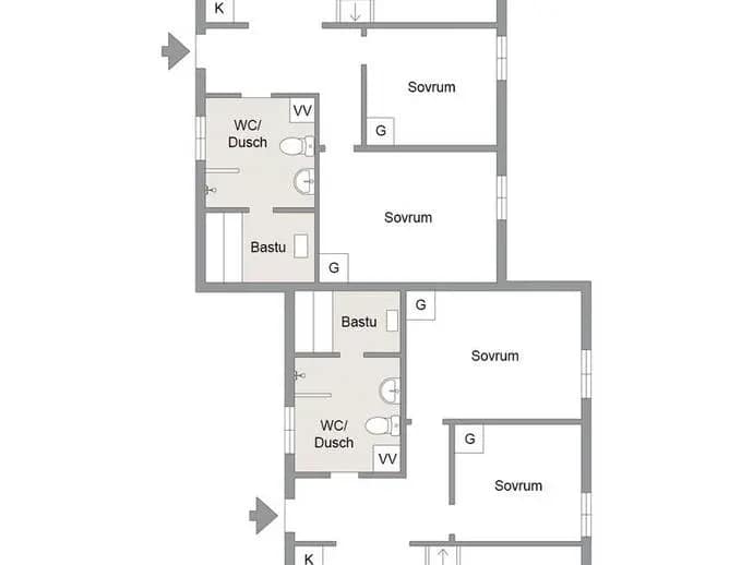 Floor plan for Taggsvampsvägen 12