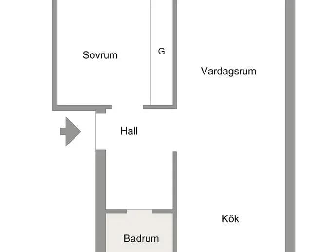 Planritning för Barrsätragatan 52C