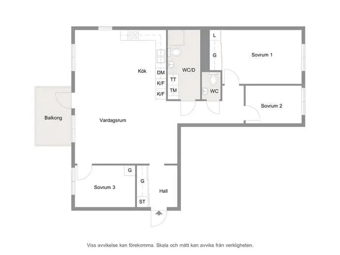 Floor plan for Vetefältsgatan 17A
