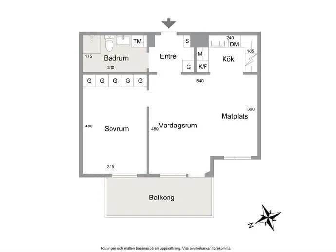 Floor plan for Litteraturgatan 216