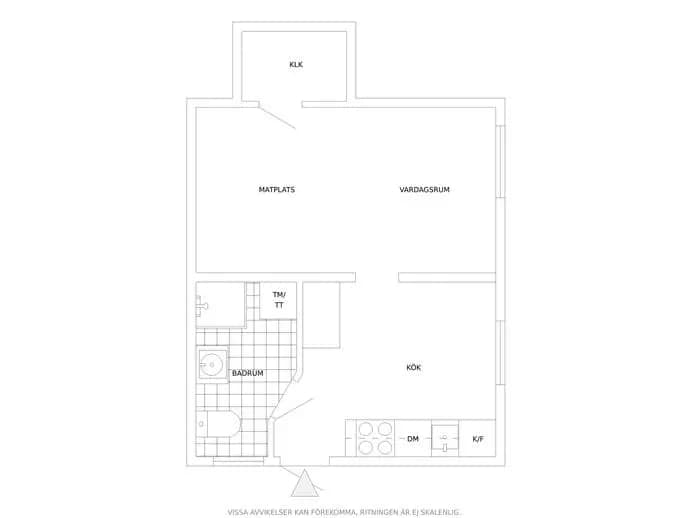 Floor plan for Kummelgatan 4B