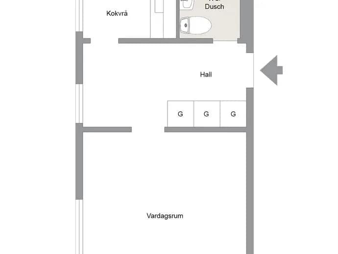 Planritning för Kaptensgatan 9
