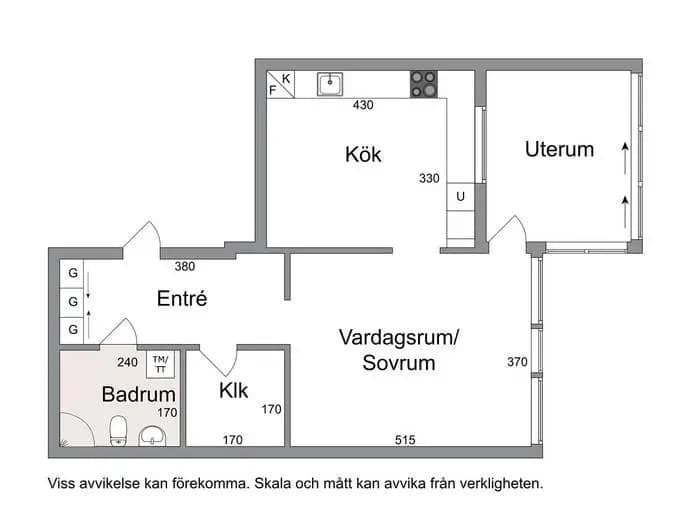Planritning för Mångatan 6A