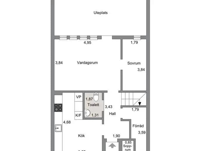 Planritning för Granövägen 126