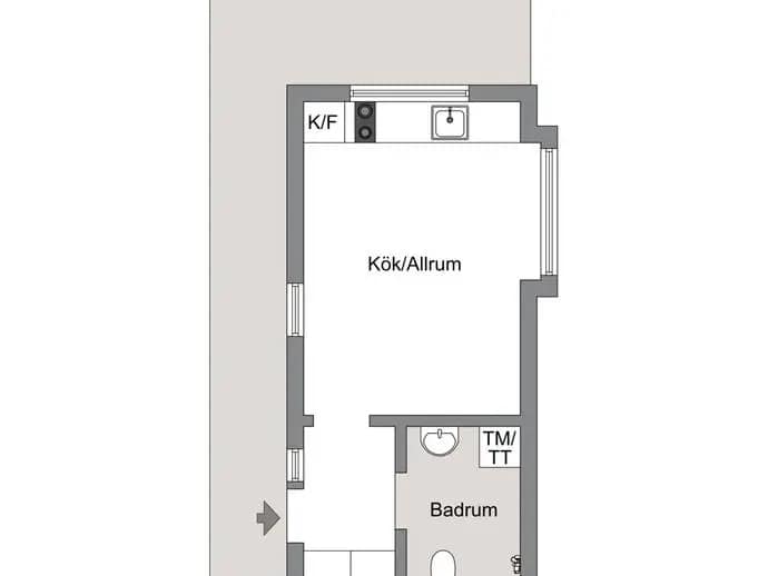 Floor plan for Lindvägen 6C