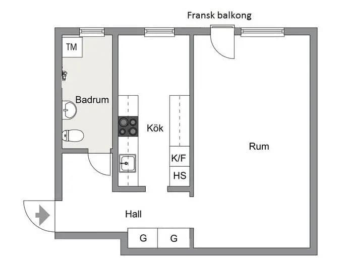 Planritning för Hjortronvägen 101
