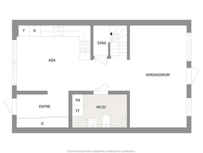 Floor plan for Grepgatan 13B