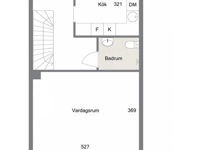 Floor plan for Rosenbloms Väg 85