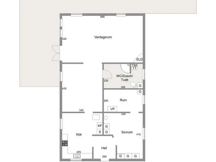 Floor plan for Stångeskogsvägen 15