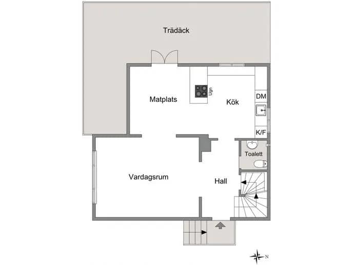Floor plan for Delaryvägen 14