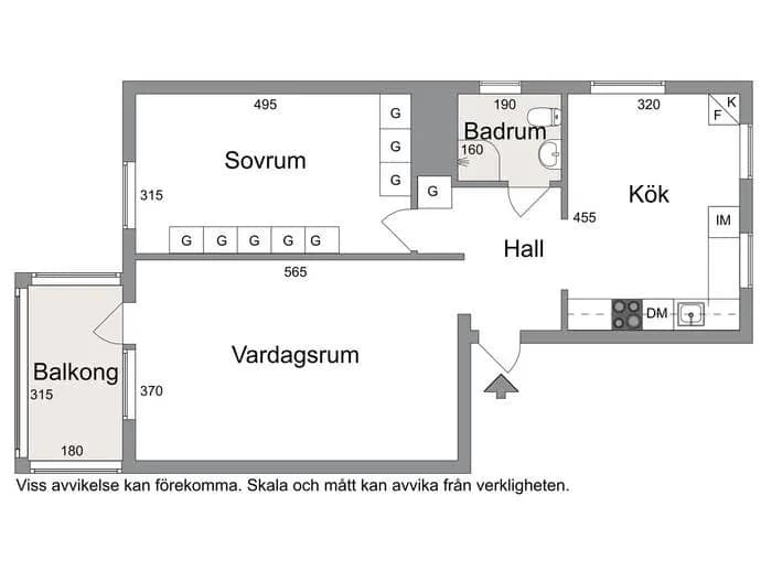 Floor plan for Flodins väg 1B