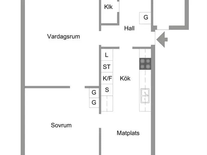 Floor plan for Herrhagsvägen 15A
