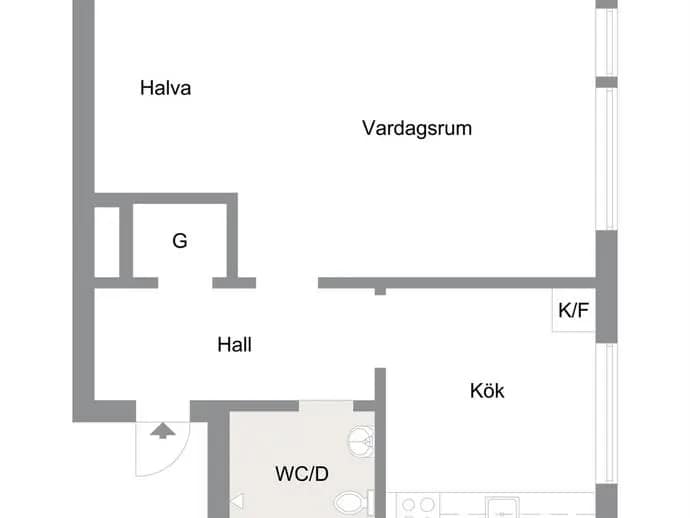 Floor plan for Idaborgsgatan 57 A