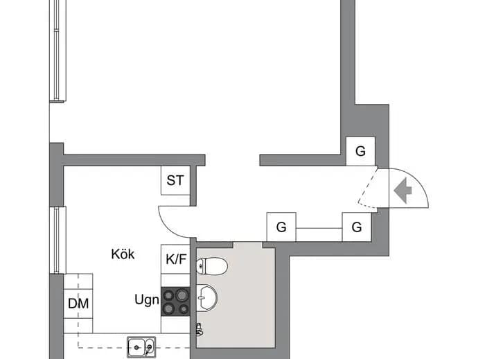 Planritning för KARBENNINGSGATAN 4A