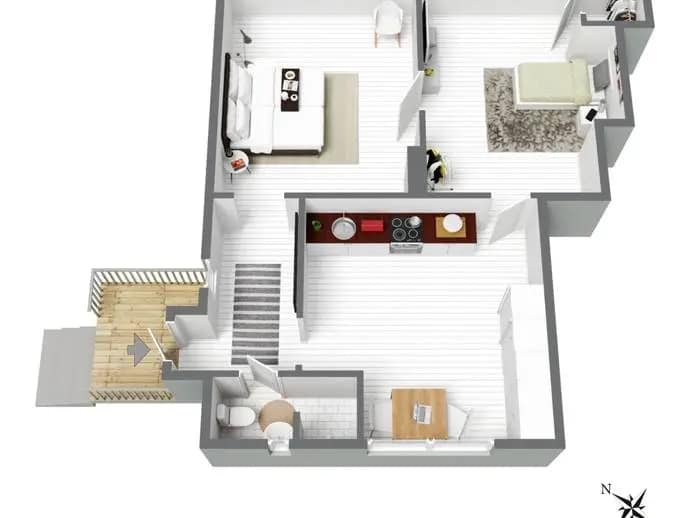 Floor plan for Stationsvägen 6A