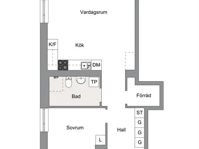 Floor plan for PARKVÄGEN 8