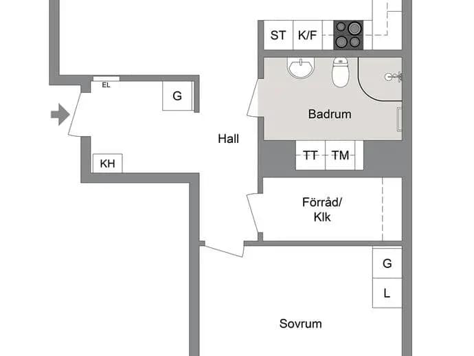 Floor plan for ERIKSGRÄND 7