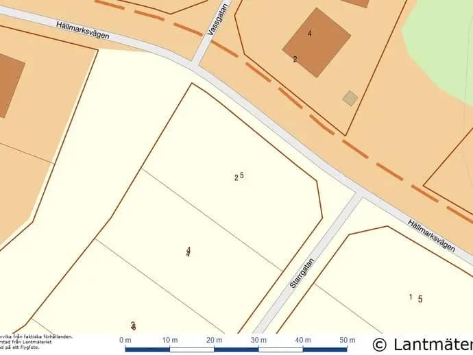 Planritning för Starrgatan 2 - tomt 5