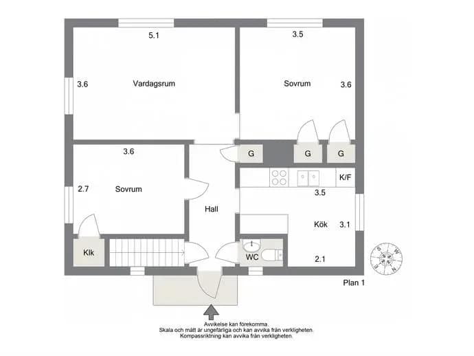 Planritning för Tegelgatan 12