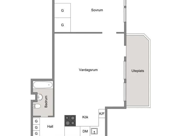 Floor plan for Mjölnerbacken 33