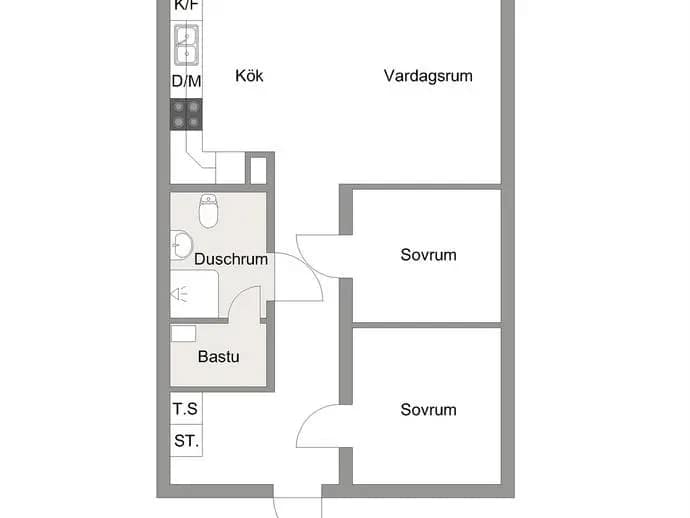 Floor plan for Å Hus B03 - Gamla Vintervägen 32