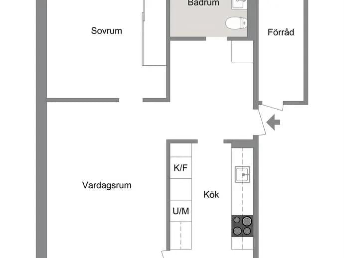Planritning för Hjortronvägen 49