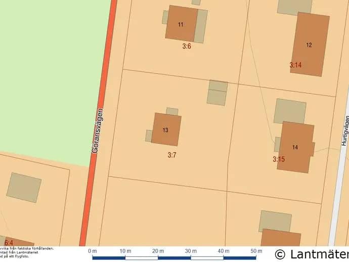 Planritning för Göransvägen 13