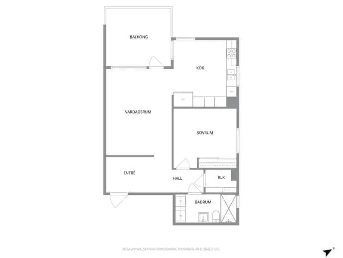 Floor plan for Hjalmar Forsbergs Gata 6