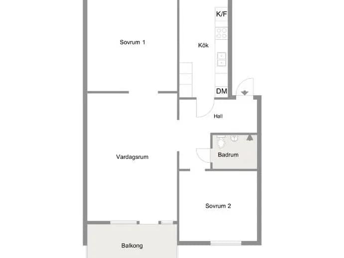 Floor plan for Jägersrovägen 15B