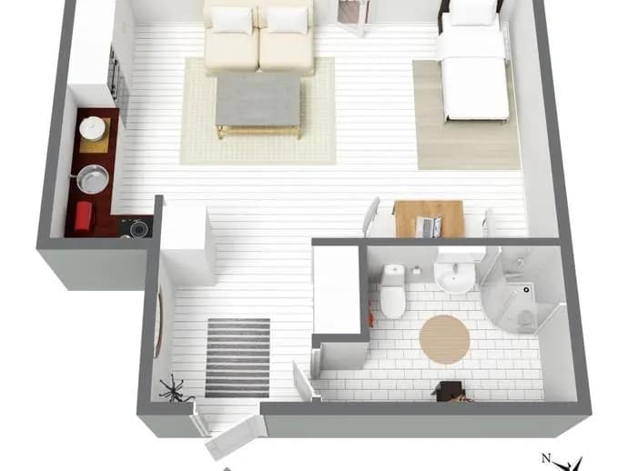 Floor plan for Turingevägen 42