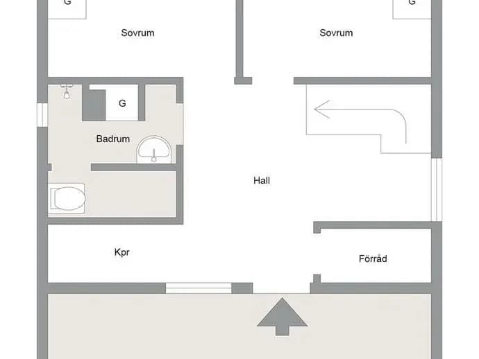 Floor plan for Staffsåsvägen 41