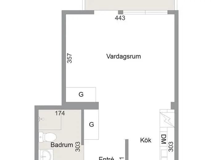 Floor plan for Gårdstensvägen 120