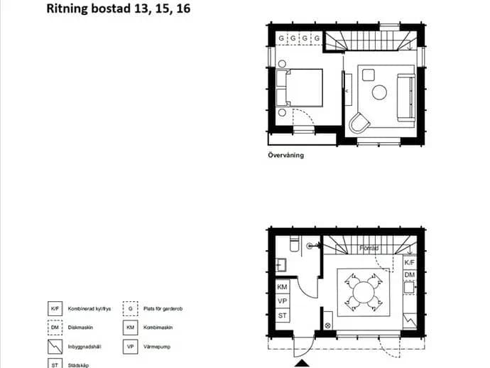 Planritning för Ripvägen 18
