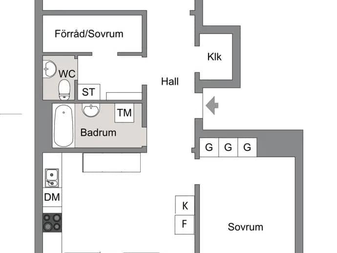 Floor plan for Lötsjövägen 85