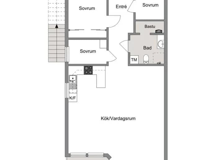 Floor plan for Björnenvägen 22A