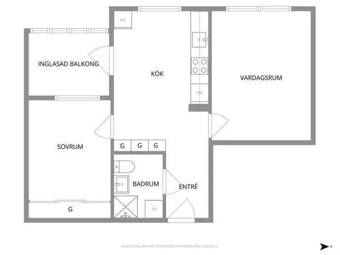 Floor plan for Ättekullagatan 12