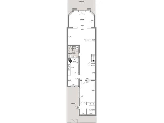 Planritning för Gillestigen 62