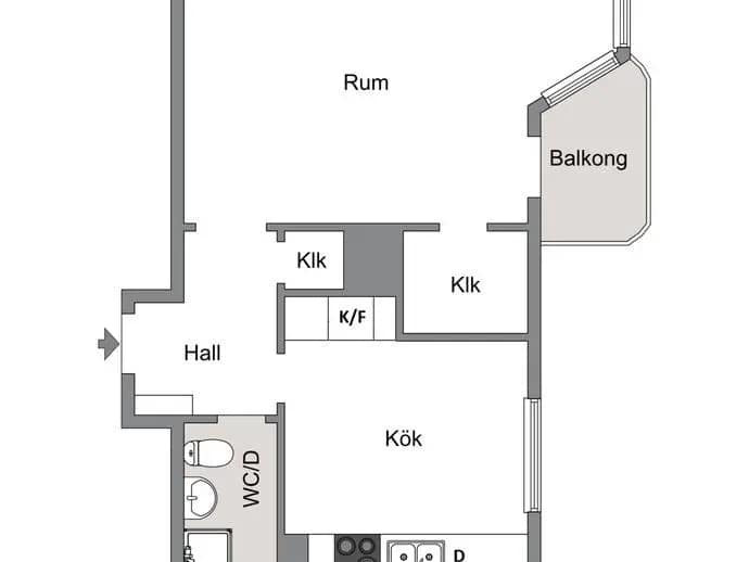 Planritning för Tunagatan 5D, VÅN 3/3