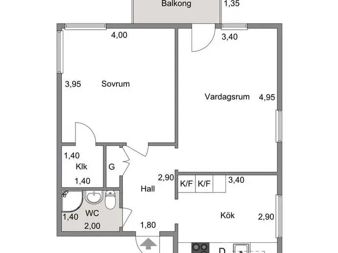 Planritning för Mariekällgatan 38