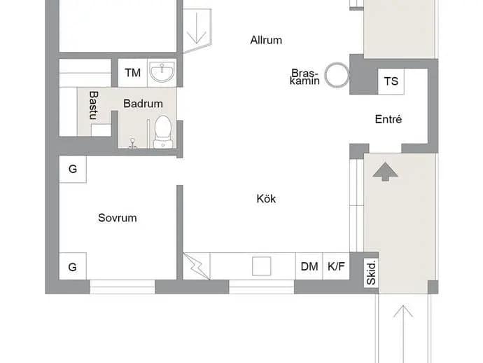 Floor plan for Ranchen Fjällbyplatån 223D