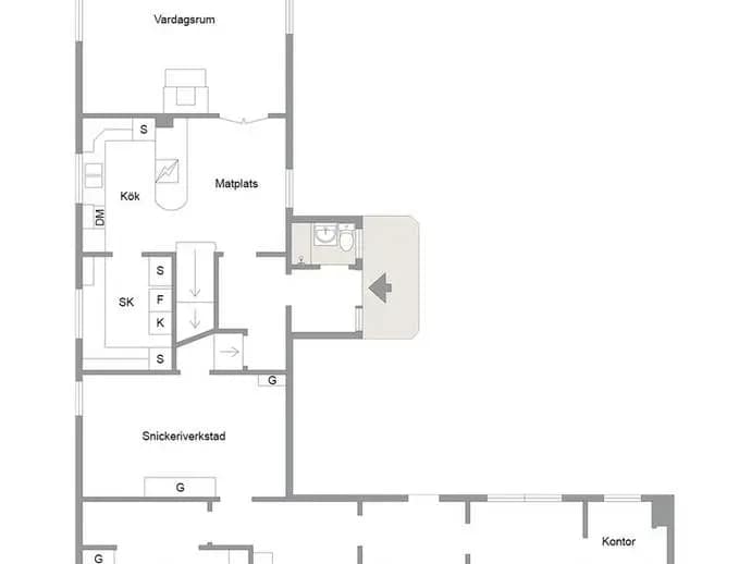 Floor plan for Tibble Sågmyravägen 81
