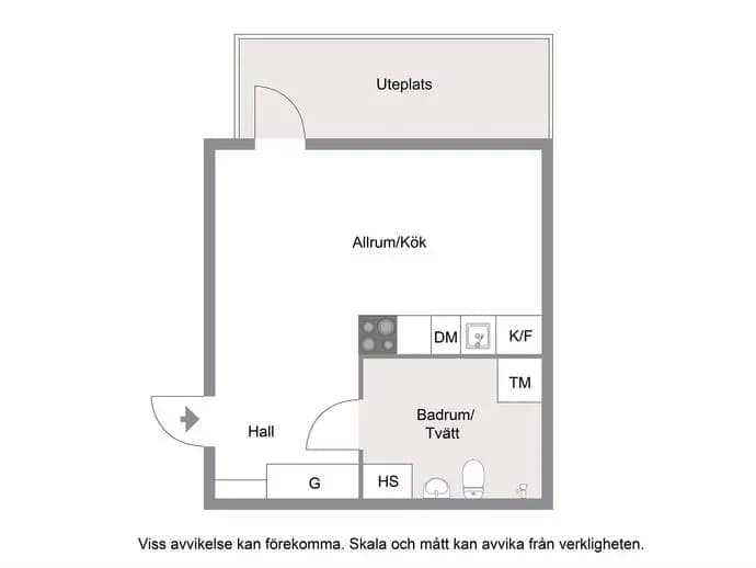 Floor plan for Eriksgatan 19A lgh 1104