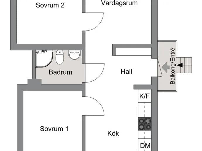 Floor plan for Venngarn 294E