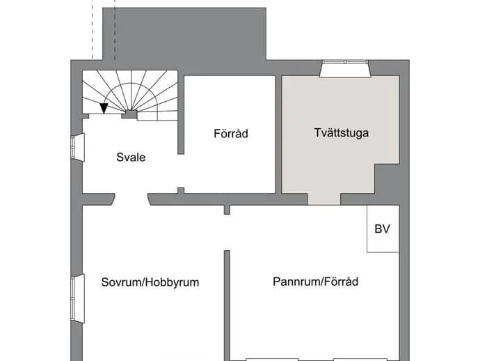 Floor plan for Lunavägen 9A