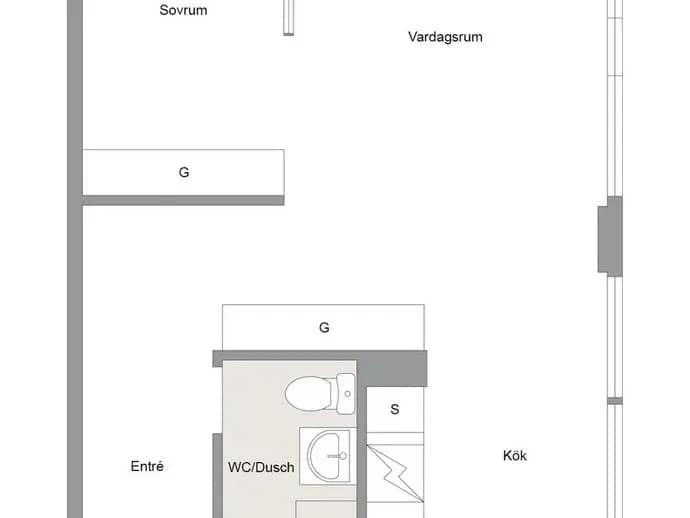 Planritning för Kålhagsgatan 2